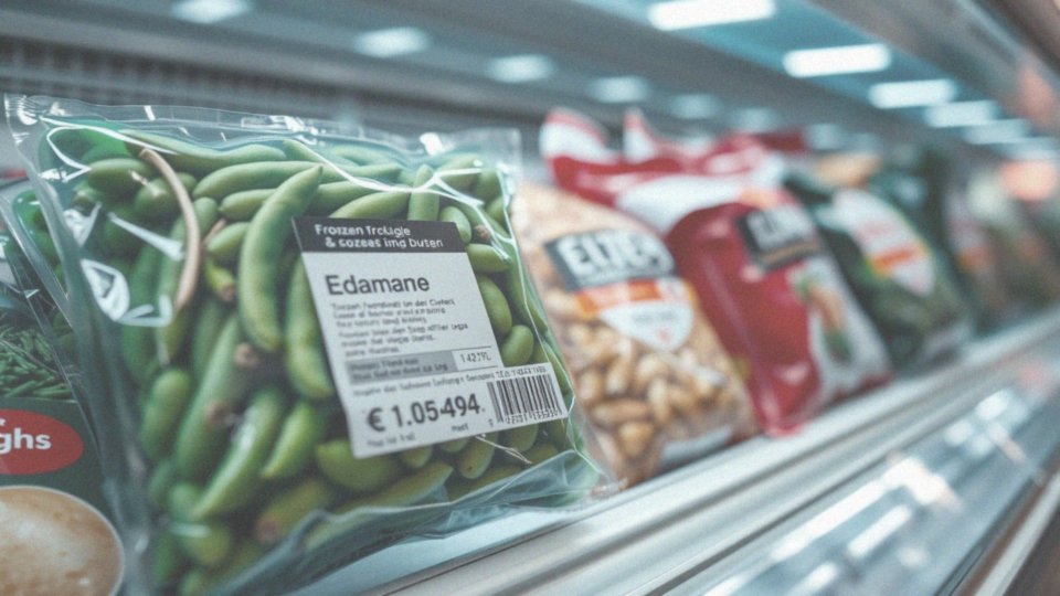 Jaka jest cena fasoli edamame w Auchan?